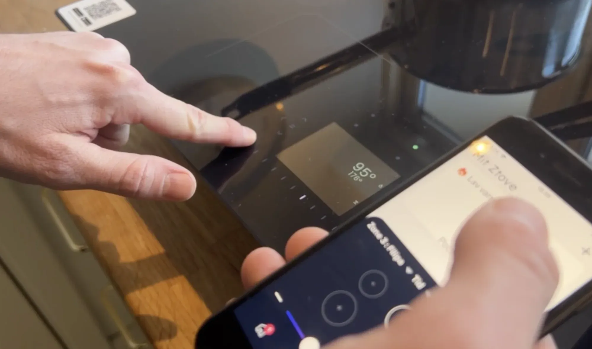 Ztove's existing app interface, the starting point for the redesign