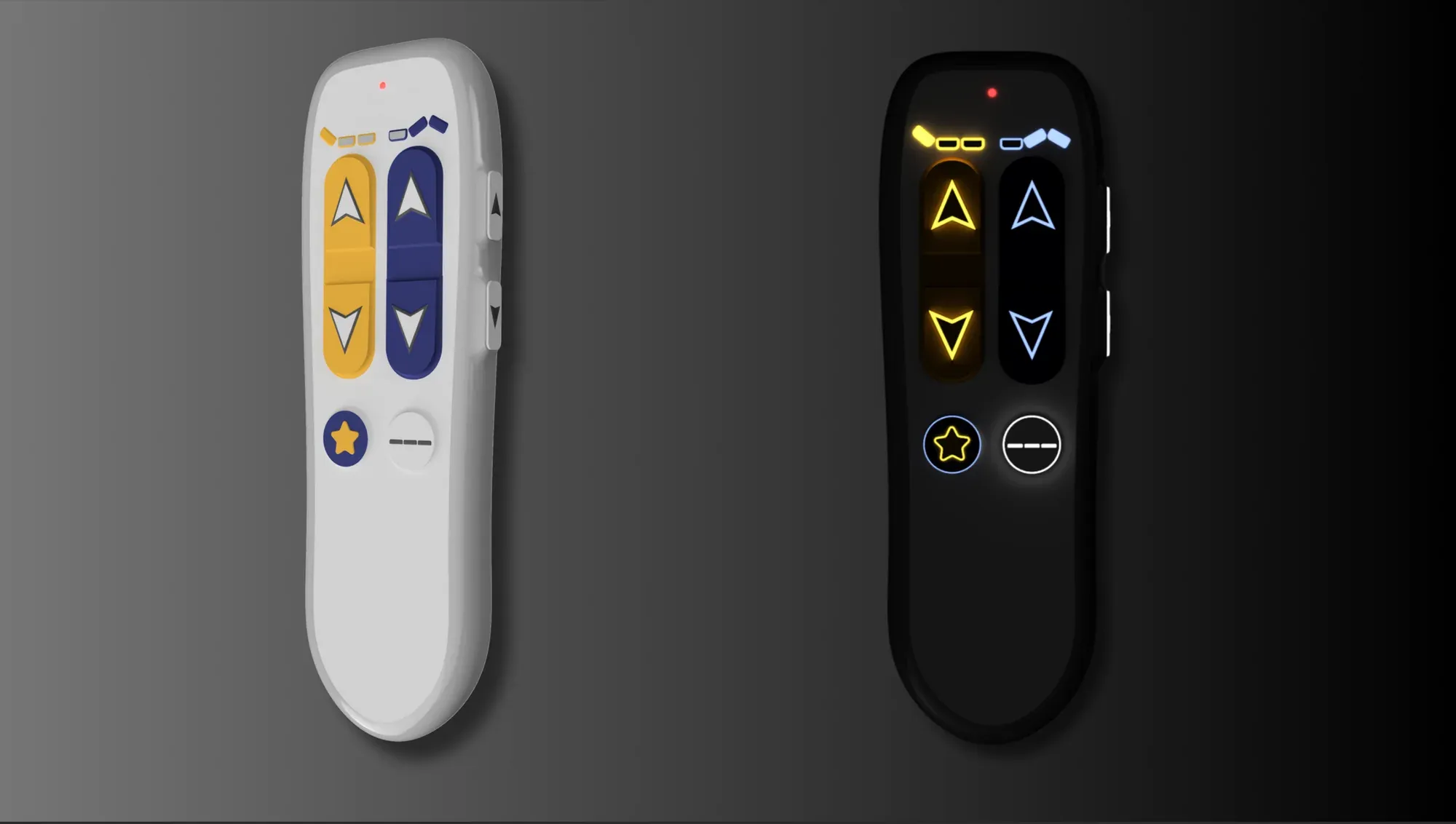 CAD screenshot showing the button layout detail