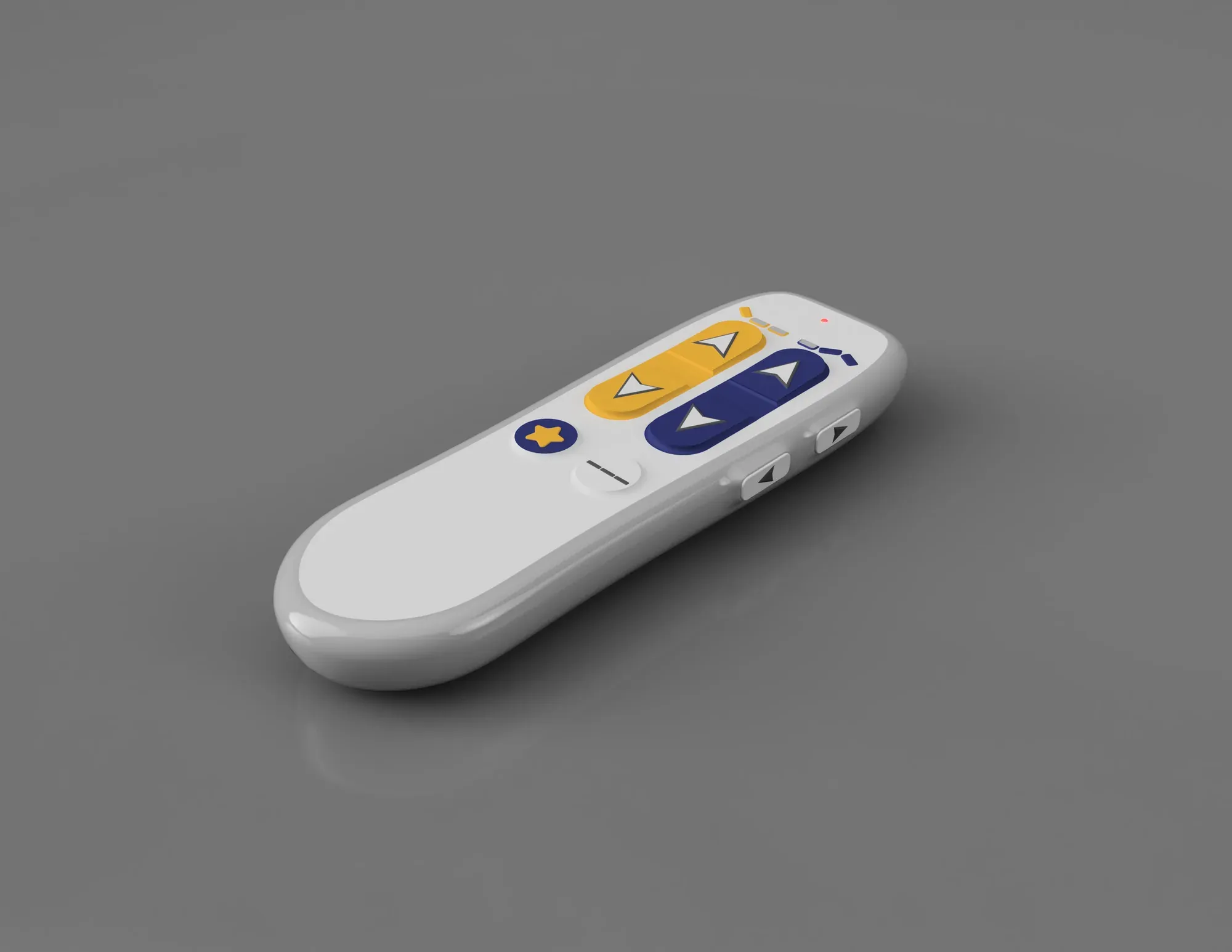 Detailed sketch exploring button placement and grip